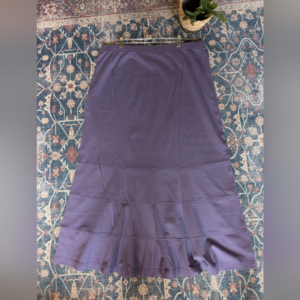Peruvian Connection Purple Maxi Skirt
